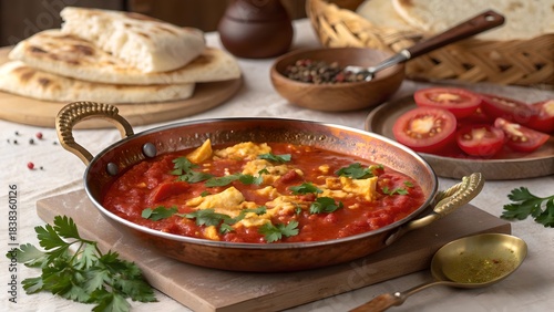 Persian Eshkeneh Tomato Omelet | Traditional Middle Eastern Egg Dish