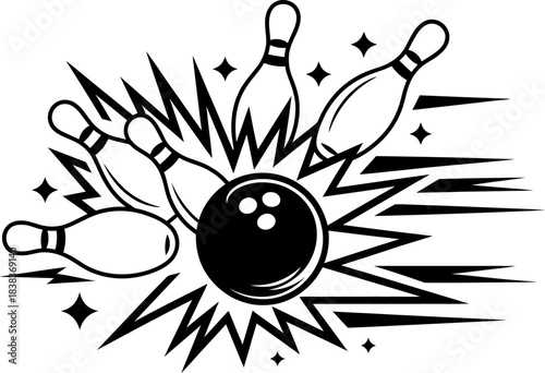 Ball Hitting Pins Explosion