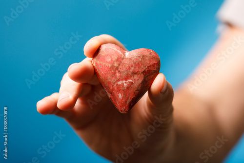 Close up of a hand holding ...