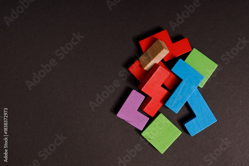 Abstract image of wooden bl...