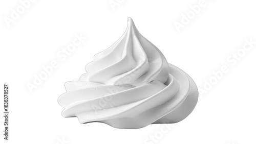 Wallpaper Mural Whipped Cream Swirl Isolated on White Torontodigital.ca