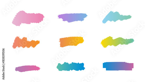 グラデーションの手書き見出し