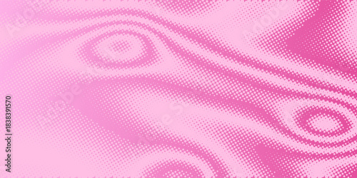 Pink rose halftone pattern. Retro comic gradient background. Pixelated dotted texture overlay. Cartoon pop art faded gradient pattern. Vector backdrop for poster, banner, advertisement