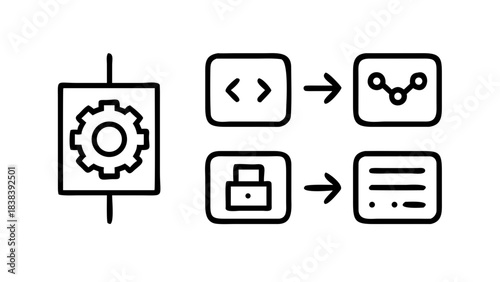 Abstract background with repeating lines in a dark black design