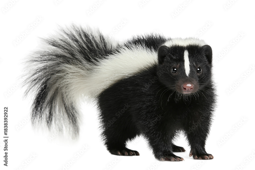 Fototapeta premium Baby skunk isolated on transparent background