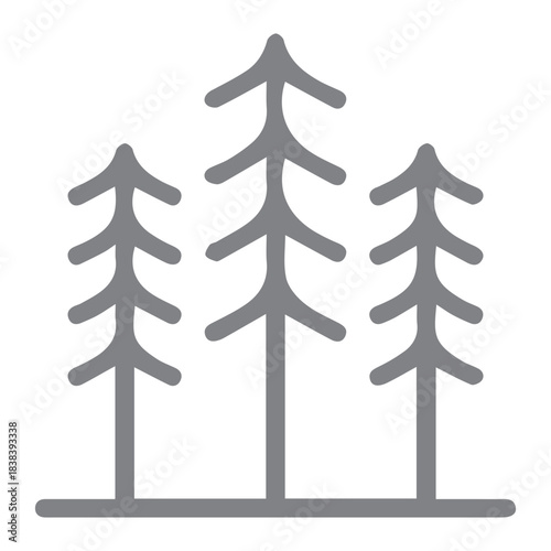 Stylized Pine Trees