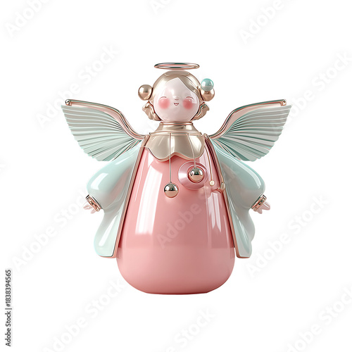 Glossy pink 3D Christmas icons with smooth shine and cute festive shapes. Modern holiday style with soft reflections and playful winter mood.