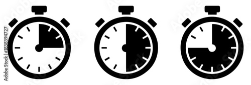 stopwatch timer countdown icon design