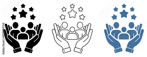 customer retention loyalty icon design