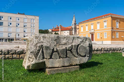Roman Forum in Zadar in Croatia