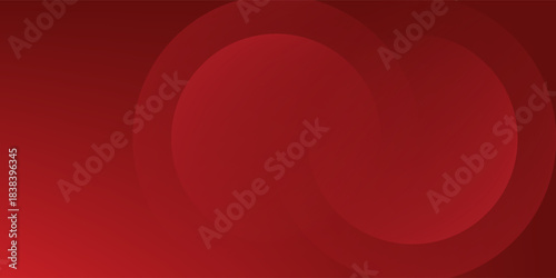 Abstract red background with glowing curve lines. Modern shiny red gradient geometric circle lines pattern. Futuristic concept. Suit for banner, brochure,