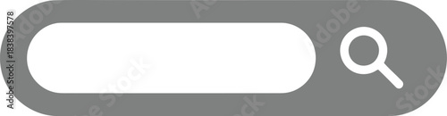 Search bar interface element vector graphic for web design and digital marketing applications vector