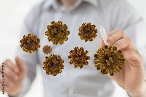 Illustration of viruses or ...