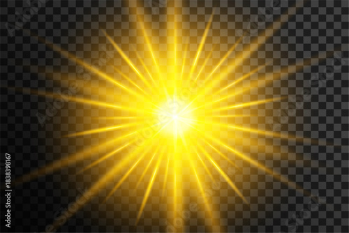 isolated bright and glowing light flare background design