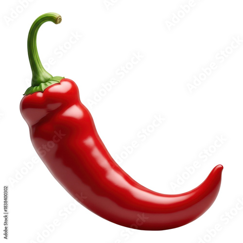 Obraz na płótnie Red chili pepper isolated on transparent background