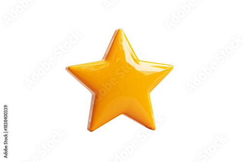 Digital star favorite icon isolated on transparent background