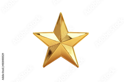 Cartoon star favorite icon isolated on transparent background