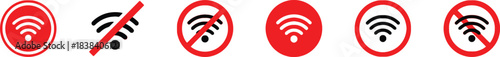 technology, prohibition., disabled, status, indicating, error, signs/, connectivity, failed, symbol, icon, forbidden, collection, slash, access, signal, wifi, network, design, symbols, keywords:, inte