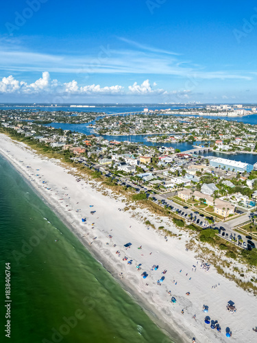 St. Pete Beach near Saint Petersburg Florida sea from above aerial view photography in St Pete Beach, United States