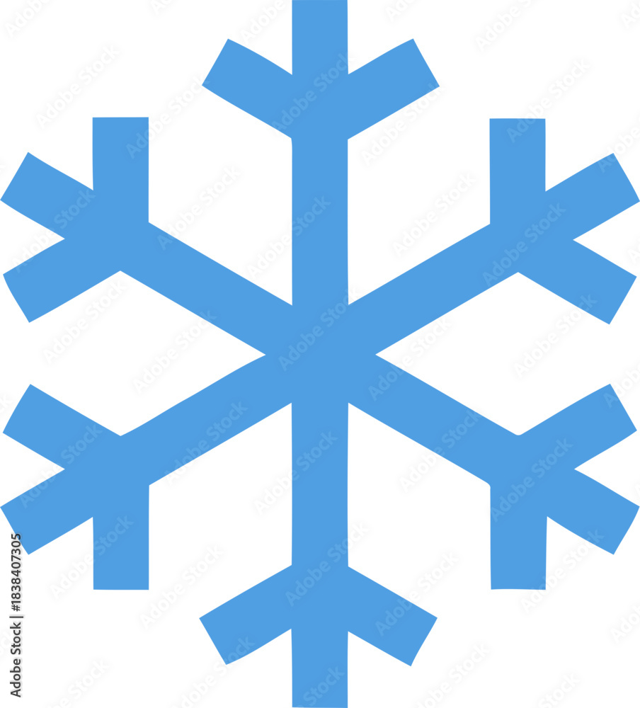 Obraz premium Snowflake icon . Winter snow flakes, Cold weather symbol. Vector illustration !
