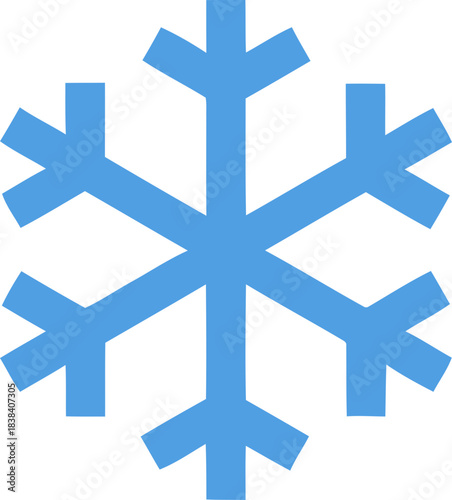 Snowflake icon . Winter snow flakes, Cold weather symbol. Vector illustration !