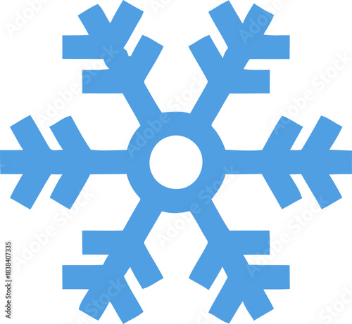 Snowflake icon . Winter snow flakes, Cold weather symbol. Vector illustration !