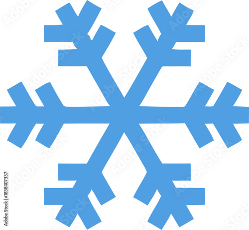 Snowflake icon . Winter snow flakes, Cold weather symbol. Vector illustration !