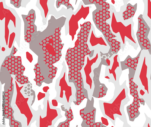 Full seamless camouflage texture skin pattern vector for military textile. Usable for Jacket Pants Shirt and Shorts. Dirty army camo masking design for hunting fabric print and wallpaper. 