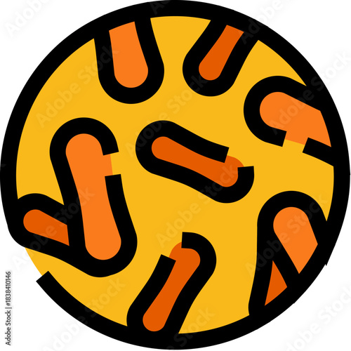 Bacteria microorganism cells growing in a petri dish