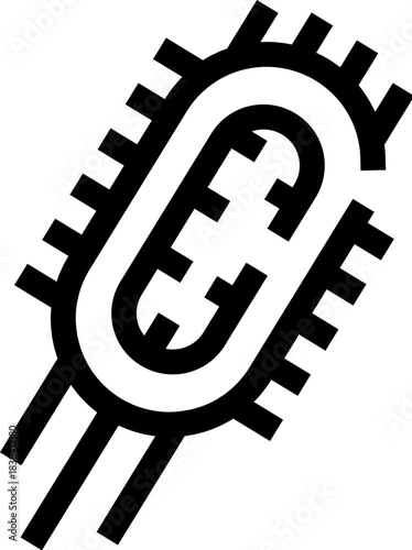 Bacteria microbe germ scientific organism biology icon