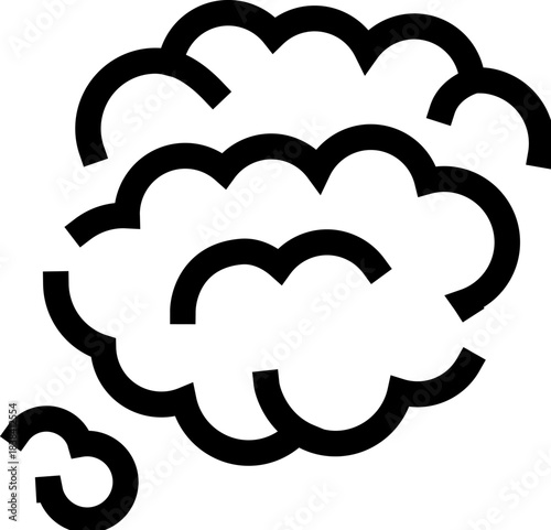 Bad smell or gas cloud emitting icon