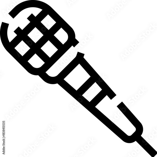 Microphone icon representing sound recording and broadcast