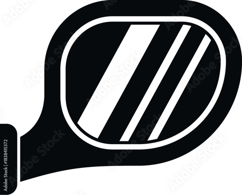 Automobile side mirror providing rear visibility and safety