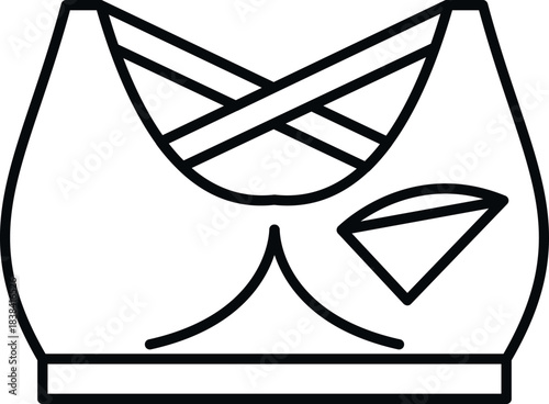 Sports bra representing activewear, workout, and fitness clothing