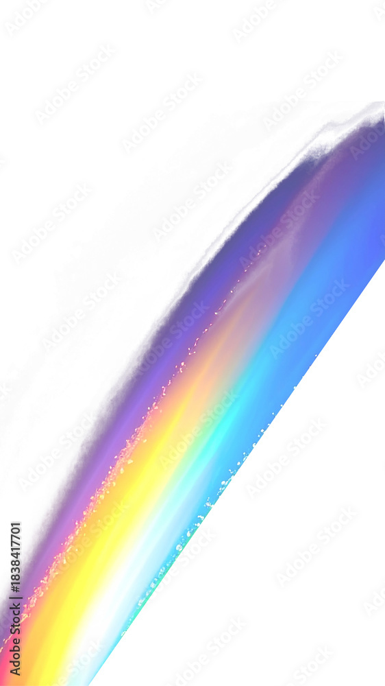 Obraz premium abstract rainbow ligths isolated on transparent background, png