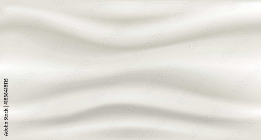 Obraz premium Abstract Background with Fabric Sample in Color of the Year 2026 Cloud Dancer. Soft drapery, warm white shade.