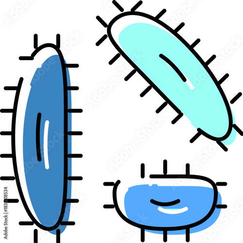 Microorganisms colonizing gut flora microbiome bacteria