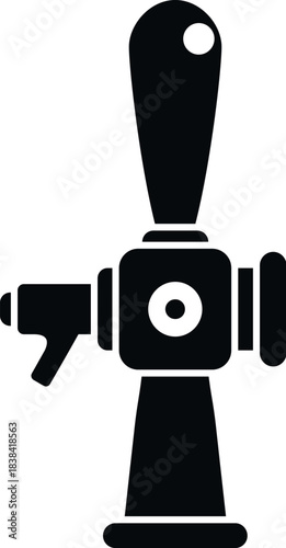 Beer tap icon representing a dispenser for brewing and pub beverages
