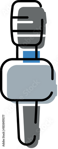 Water cooler with bottled dispenser icon