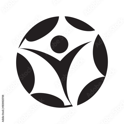 Elite Football Kick Motion Silhouette Logo Design