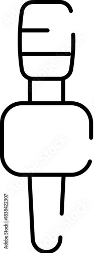 Water cooler dispenser line art icon design