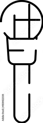 Microphone icon representing sound recording and broadcast