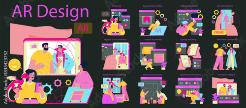 AR Design Concept with Interactive Elements