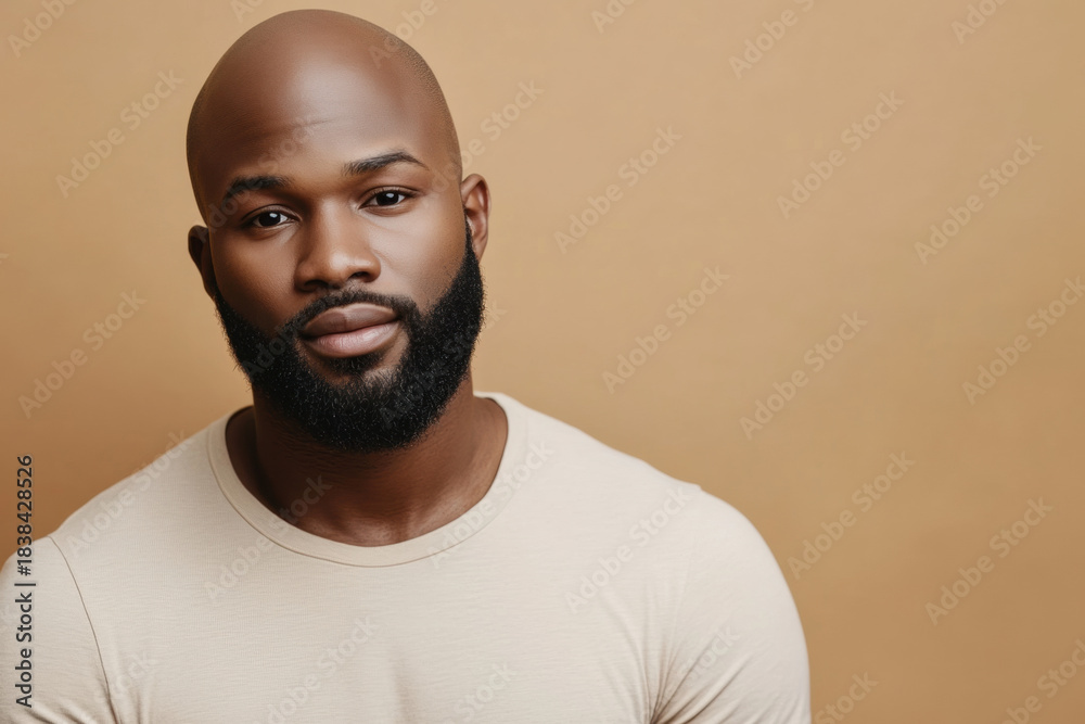 Obraz premium Handsome Bald Black Man