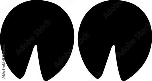 Animals paw prints. Cartoon mammal footprints, black bird foot. Wild animal feet silhouette. Foot paws track tiger, cat and dog horse, cow ,goat trace. Pets trails. Vector set. isolated on transparent