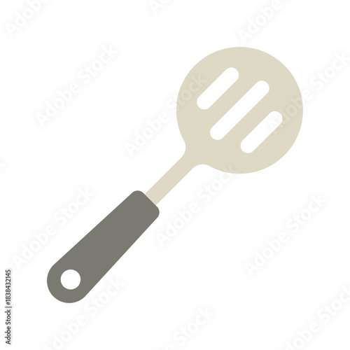 Slotted spoon icon vector design template