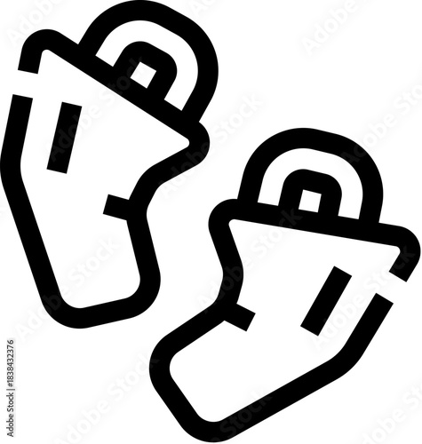 Pair of holsters with pistols for law enforcement