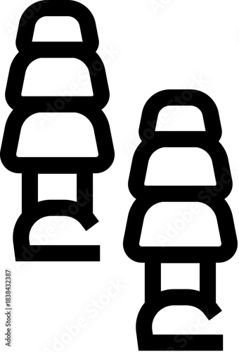 Pair of earplugs providing hearing protection and noise reduction