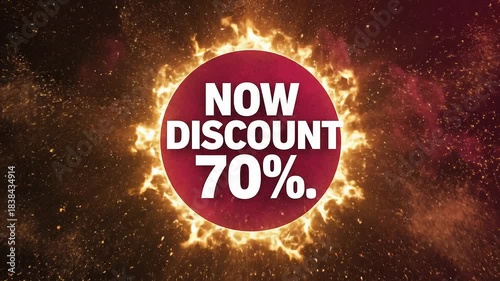 Experience Explosive Savings Get a Phenomenal christmas from 50% discount until 70% Discount on Our Latest Collection - Dynamic Fiery Sale Promotion Banner Graphic