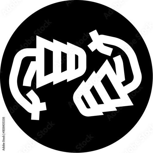 Earplug pair protecting hearing from loud noise icon